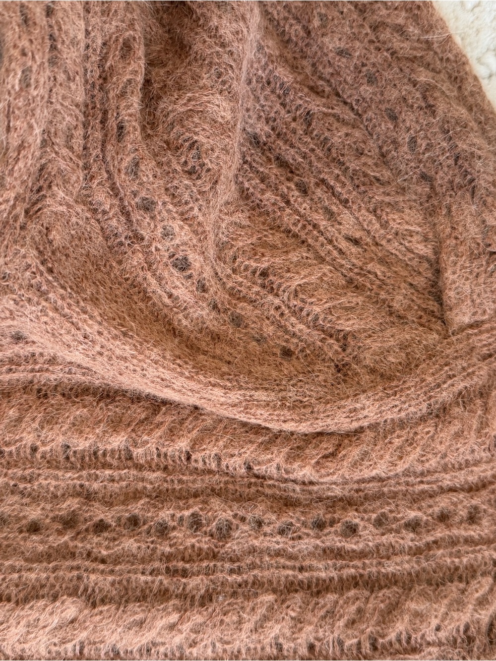 Madewell Women's Pointelle-Stitch Cardigan in Alpaca Blend - Picture 9 of 10